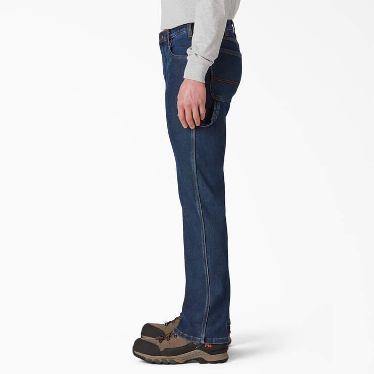 Lined Regular Fit Denim Carpenter Jeans - Stonewashed Indigo (SIWR) image number 3