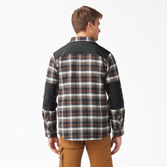 Heavyweight Brawny Flannel Shirt - Chocolate Brown Plaid &#40;A1H&#41;