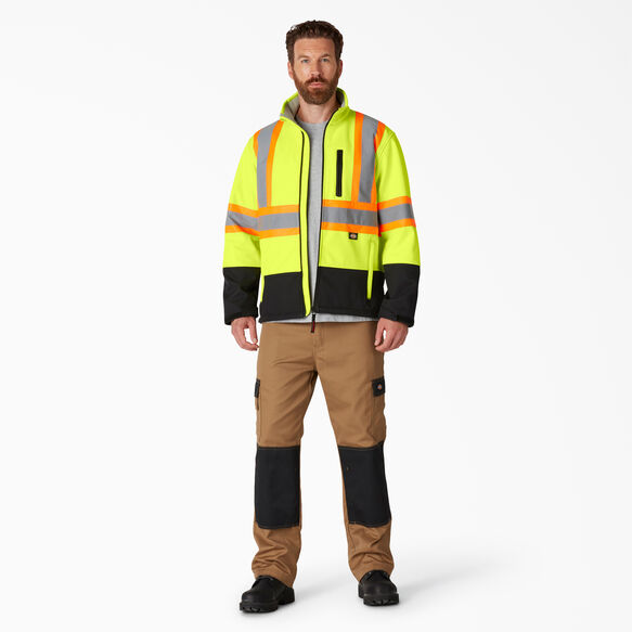 Hi Vis Safety Softshell Jacket - ANSI Yellow &#40;AY&#41;