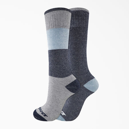 Women&#39;s Thermal Crew Socks, Size 6-9, 2-Pack - Dark Blue Heather &#40;HE9&#41;
