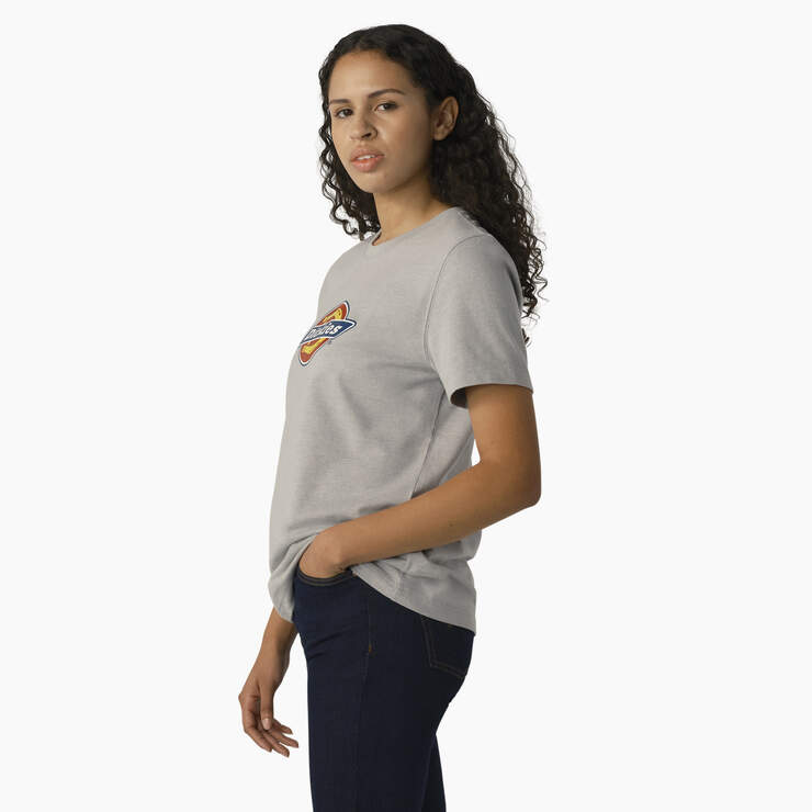 Women's Heavyweight Logo T-Shirt - Heather Gray (H2) image number 3
