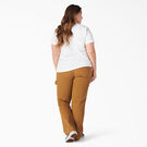 Women&#39;s Plus Heavyweight Short Sleeve Pocket T-Shirt - White &#40;WH&#41;