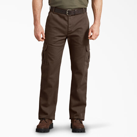 FLEX Regular Fit Duck Cargo Pants - Stonewashed Timber Brown &#40;STB&#41;