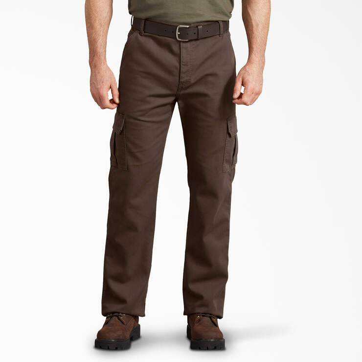Regular Fit Duck Cargo Pants - Stonewashed Timber Brown (STB) image number 1