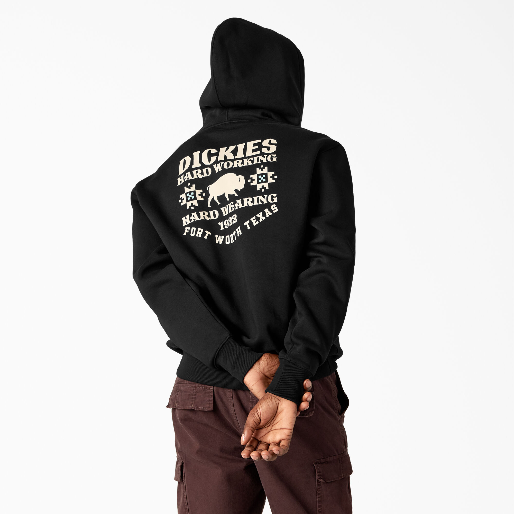 Graphic hoodie store black