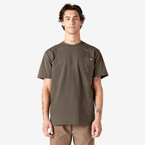 Heavyweight Short Sleeve Pocket T-Shirt - Chocolate Brown &#40;CB&#41;