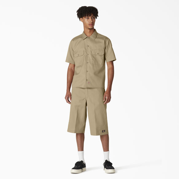 Short Sleeve Work Shirt - Khaki &#40;KH&#41;