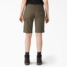 Women&rsquo;s Relaxed Fit Duck Carpenter Shorts, 11&quot; - Rinsed Moss Green &#40;RMS&#41;