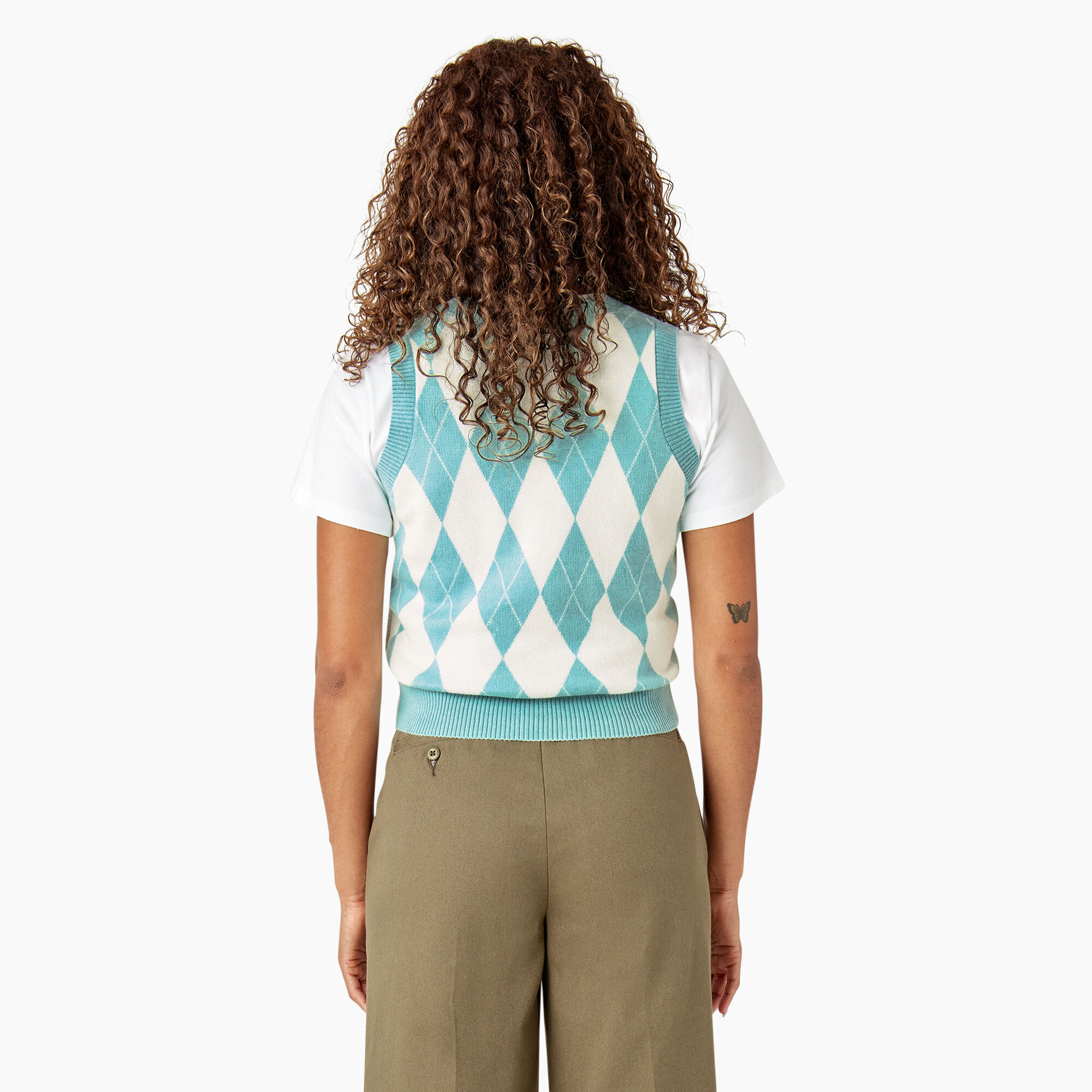 Womens argyle sales sweater vest