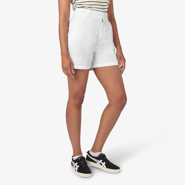 Women's Phoenix Shorts, 4" - White (WH) image number 4
