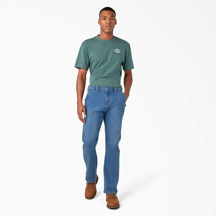 FLEX Regular Fit Carpenter Utility Jeans - Light Denim Wash (LWI) image number 4