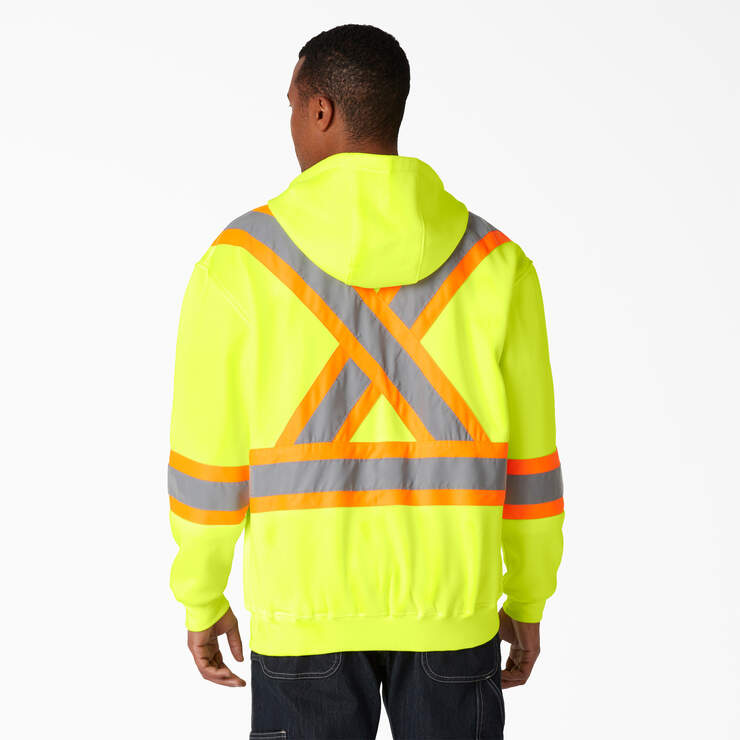 Hi Vis Safety Hoodie - ANSI Yellow (AY) image number 2