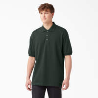 Adult Size Piqué Short Sleeve Polo - Hunter Green (GH)
