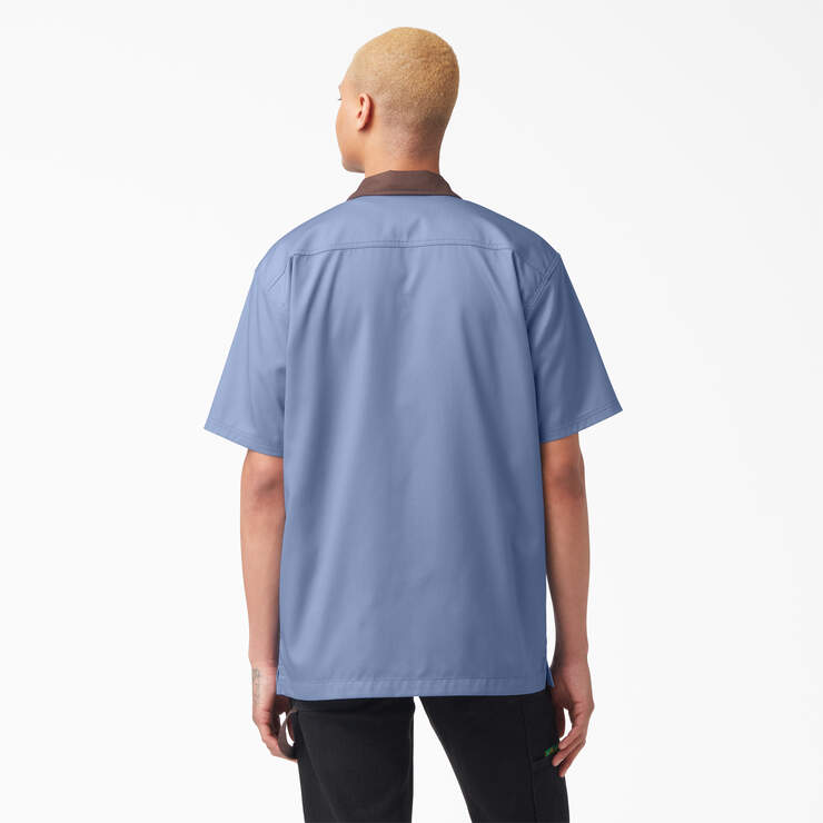 Vincent Alvarez Block Collar Work Shirt - Gulf Blue (GB) image number 2
