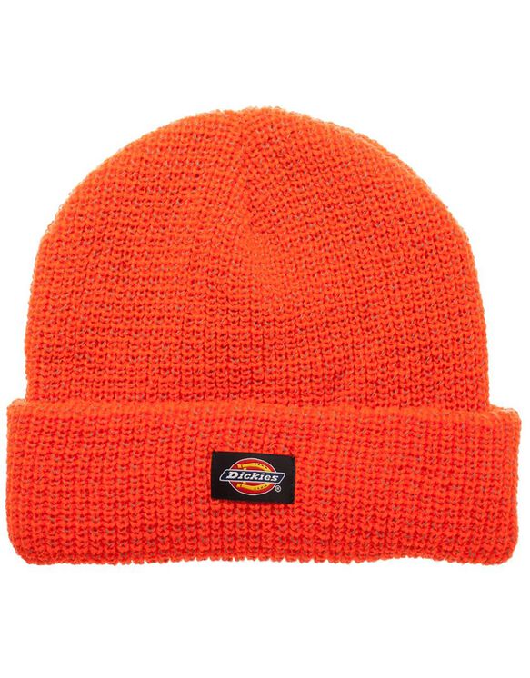 Dickies Hi Vis Reflective Yarn Cuff Beanie - BRIGHT ORANGE (BOD)