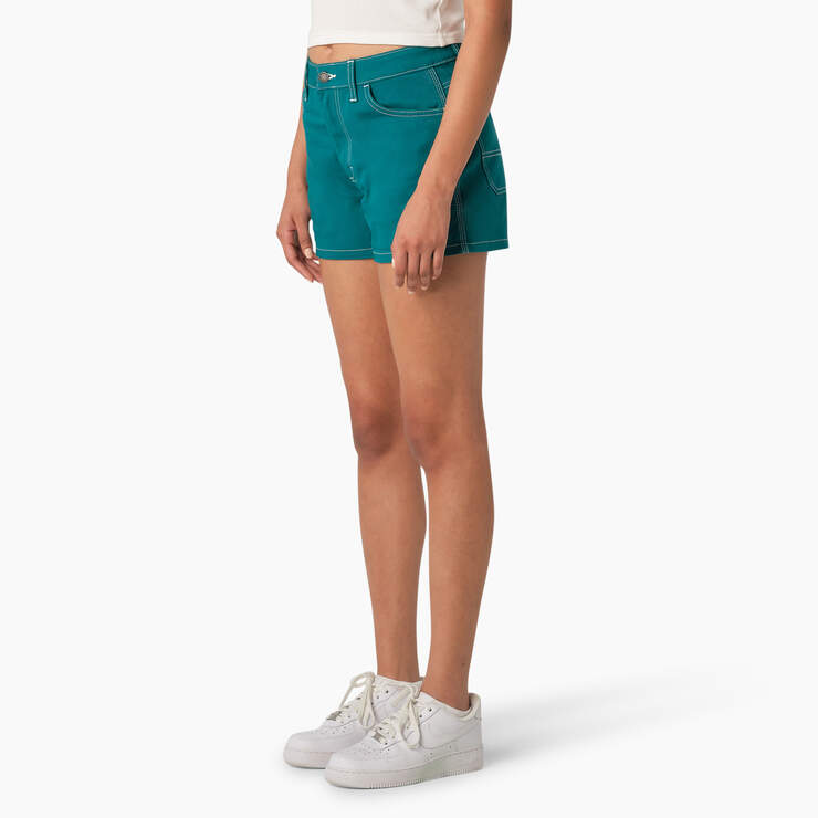 Women's Carpenter Shorts, 3" - Deep Lake (DL2) image number 3