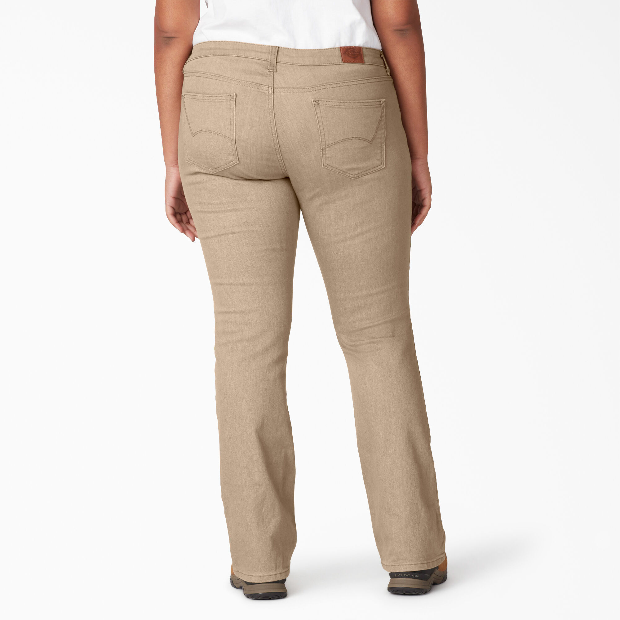 パンツ Bootcut Washed Pants - Cream Beige High Rise Bootcut Pants Online Shopping | OXXOSHOP