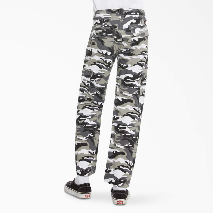 Boys' Relaxed Fit Camo Cargo Pants - Gray Camo (GEC) image number 2