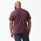 Short Sleeve Heavyweight Heathered T-Shirt - Burgundy &#40;BYD&#41;