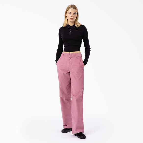 Women&#39;s Tallasee Long Sleeve Cropped Polo - Black &#40;KBK&#41;
