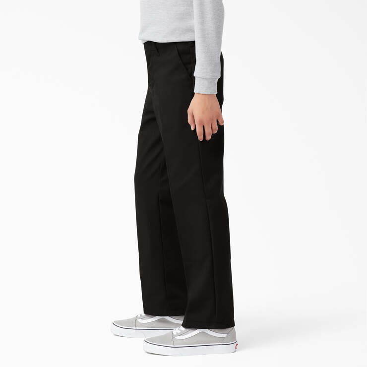 Boys' Classic Fit Pants, 4-20 - Black (BK) image number 3