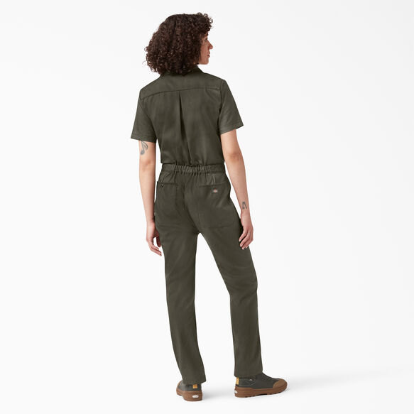 Women&#39;s Cooling Short Sleeve Coveralls - Moss Green &#40;MS&#41;