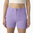 Women&#39;s High Waisted Carpenter Shorts, 3&quot; - Purple Rose &#40;UR2&#41;
