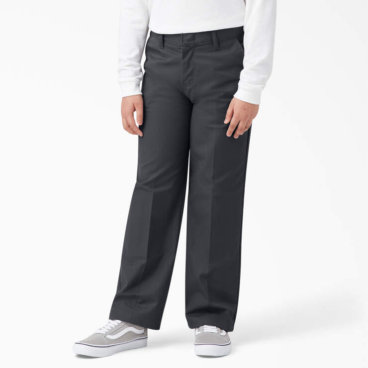Boys' Classic Fit Pants, 8-20 - Charcoal Gray (CH) image number 1