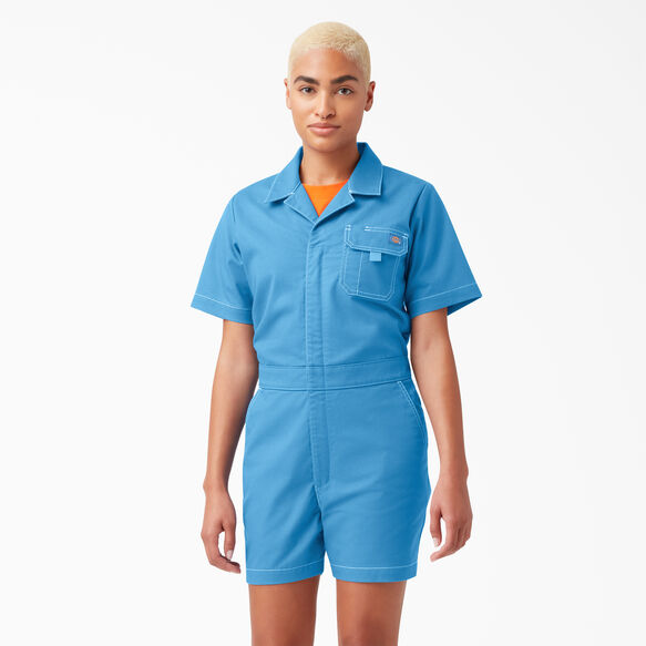 Women&#39;s Ripstop Shortalls - Rinsed Cobalt &#40;R2T&#41;