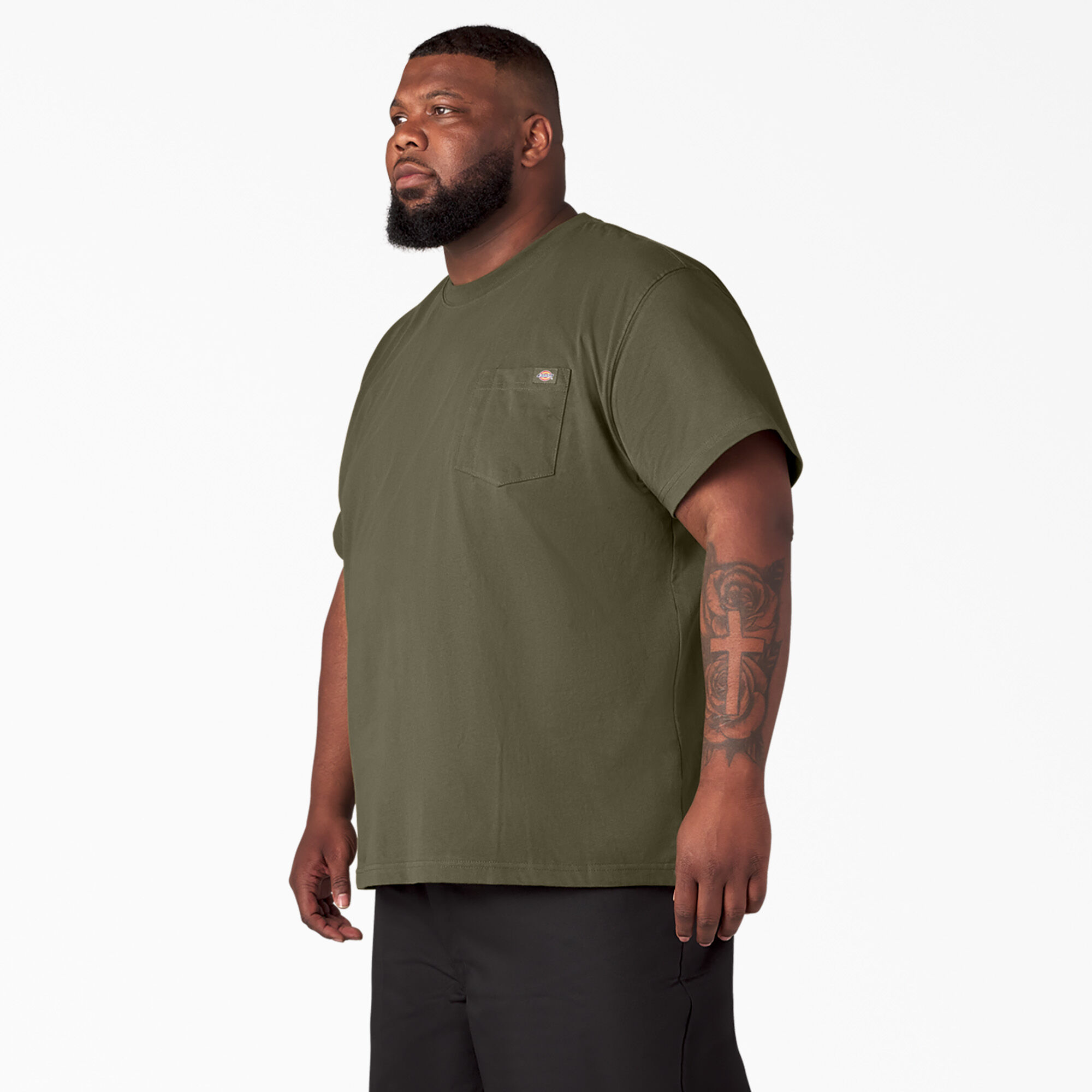 Short sleeve crew neck t shirt top