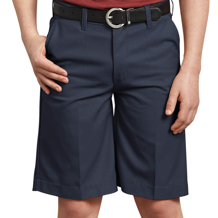 Boys' FlexWaist® Flat Front Shorts, 4-7 - Dark Navy (DN) image number 1