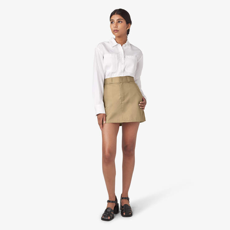 Women's Mini Skirt - Khaki (KH) image number 5