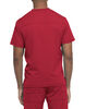 Men&#39;s Dynamix V-Neck Scrub Top with Zipper Pocket - Red &#40;RD&#41;