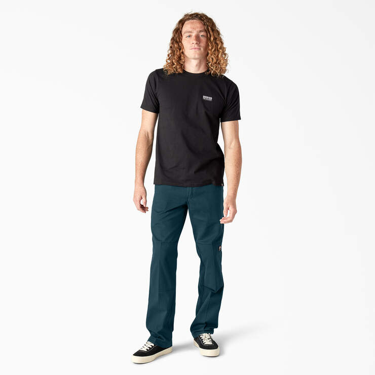 Dickies Skateboarding Regular Fit Double Knee Pants - Reflecting Pond (YT9) image number 4