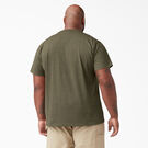 Heavyweight Heathered Short Sleeve Pocket T-Shirt - Military Green Heather &#40;MLD&#41;