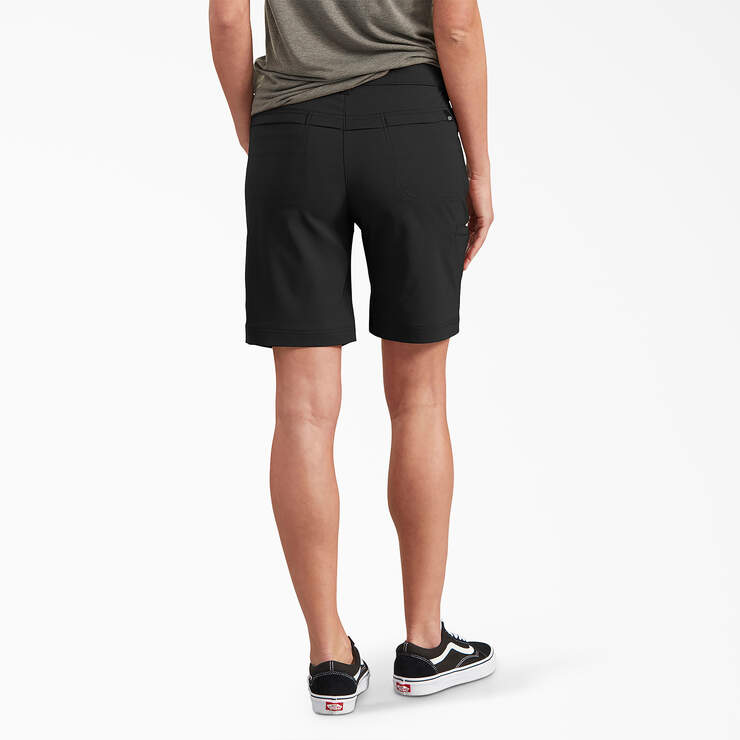 Women's Cooling Relaxed Fit Shorts, 9" - Black (BK) image number 2