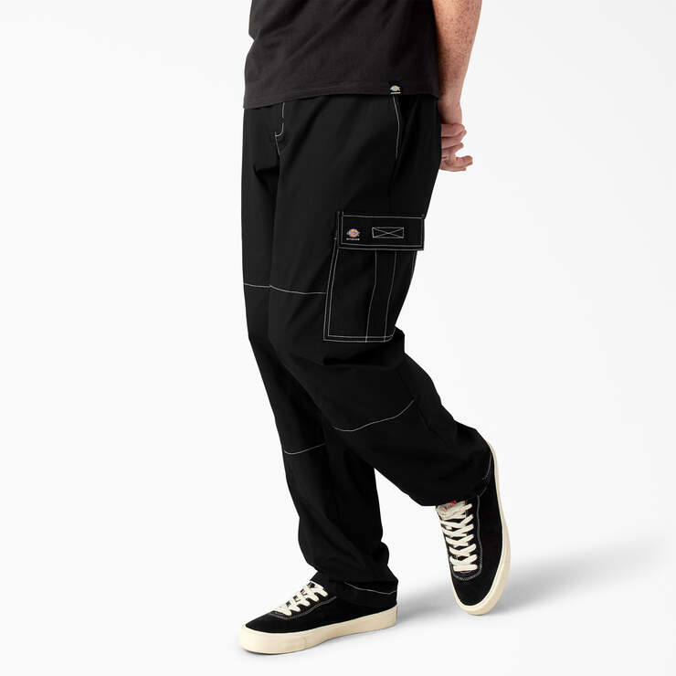 Dickies Skateboarding Loose Fit Cargo Pants - Black (BKX) image number 3