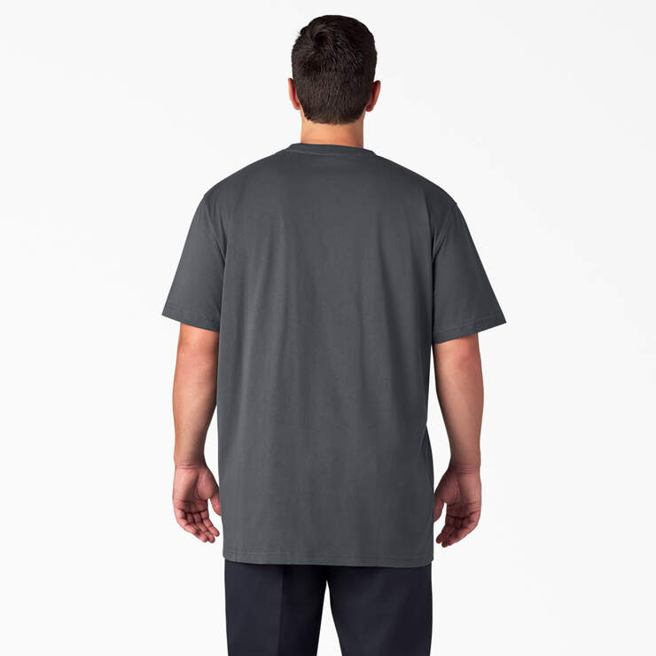 Heavyweight Short Sleeve Pocket T-Shirt - Charcoal Gray (CH) image number 6
