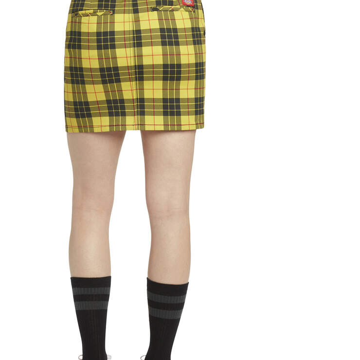 Dickies Girl Juniors' Plaid Skirt - Yellow (YL) image number 2