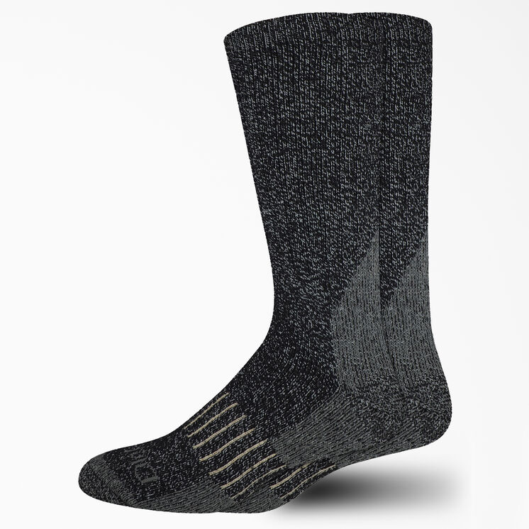 Heavyweight Wool Blend Socks, Size 6-12, 3-Pack - Black &#40;BK&#41;