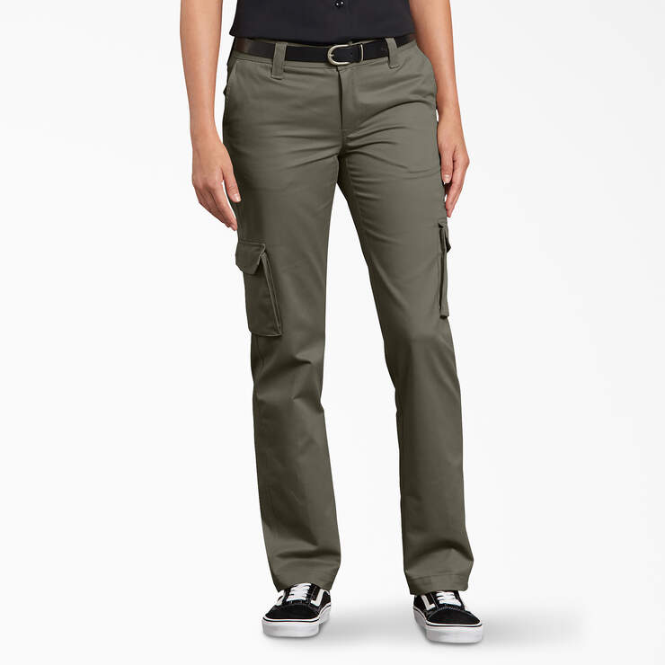 Women's FLEX Relaxed Fit Cargo Pants - Grape Leaf (GE) image number 1