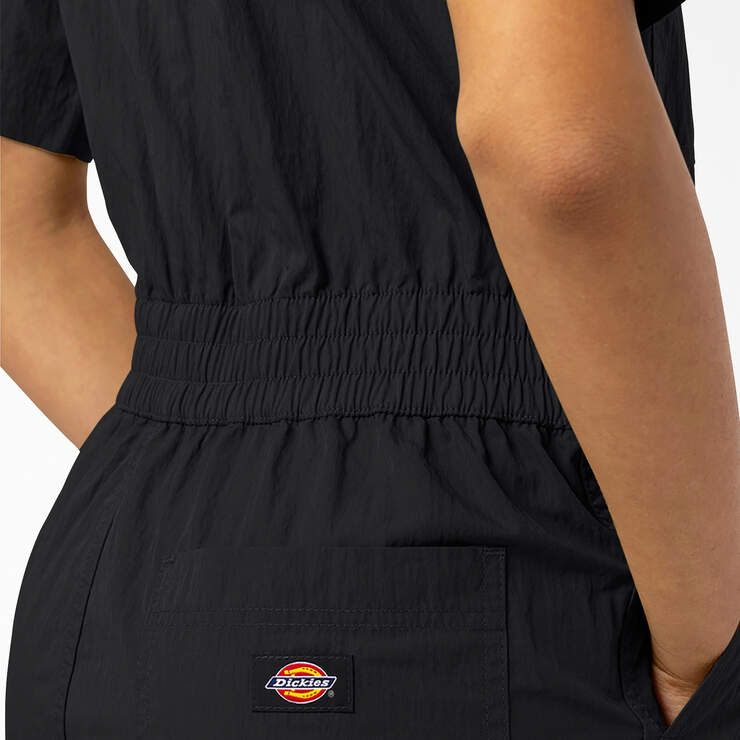 Women's Pacific Short Sleeve Coveralls - Black (BK) image number 5