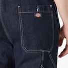 Rinsed Denim Double Knee Bib Overalls - Rinsed Indigo Blue &#40;RNB&#41;