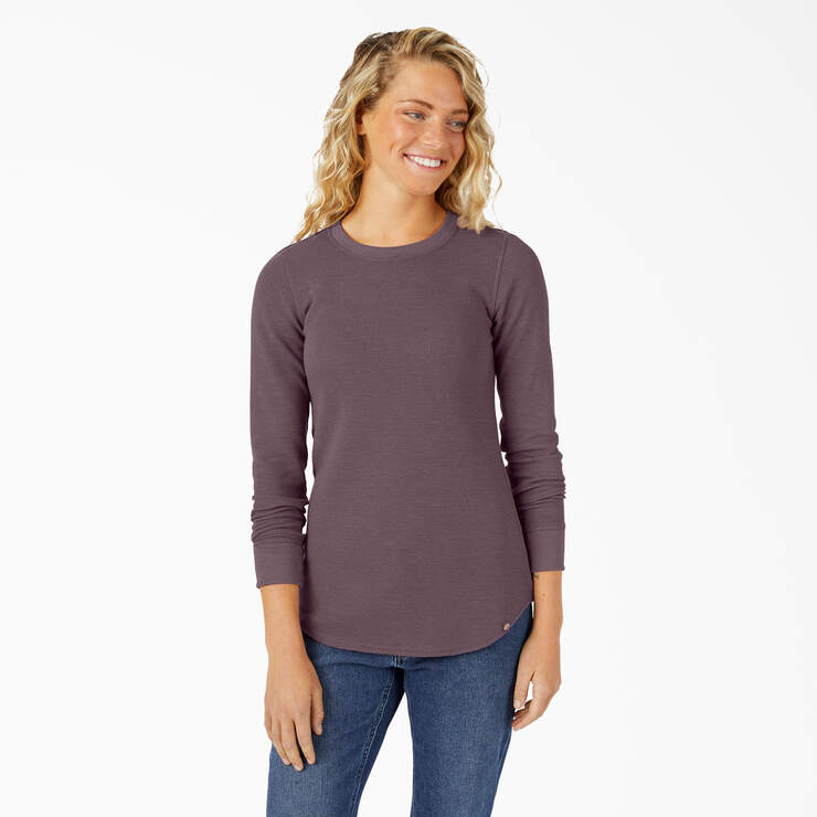 Women’s Long Sleeve Thermal Shirt - Dusty Violet (SSD) image number 1