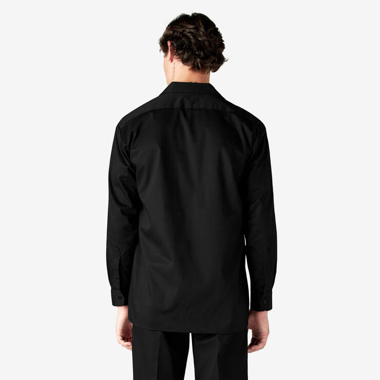 Long Sleeve Work Shirt - Black (BK) image number 2
