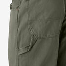 Relaxed Fit Heavyweight Duck Carpenter Pants - Rinsed Moss Green &#40;RMS&#41;