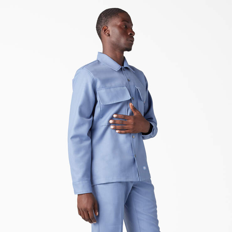 Dickies Premium Collection Boxy Shirt - Ashleigh Blue (AHB) image number 4