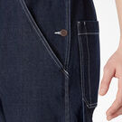Rinsed Denim Double Knee Bib Overalls - Rinsed Indigo Blue &#40;RNB&#41;