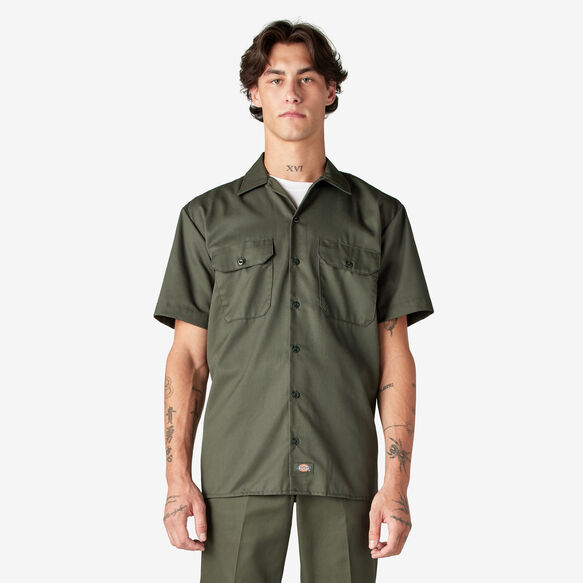 Short Sleeve Work Shirt - Olive Green &#40;OG&#41;