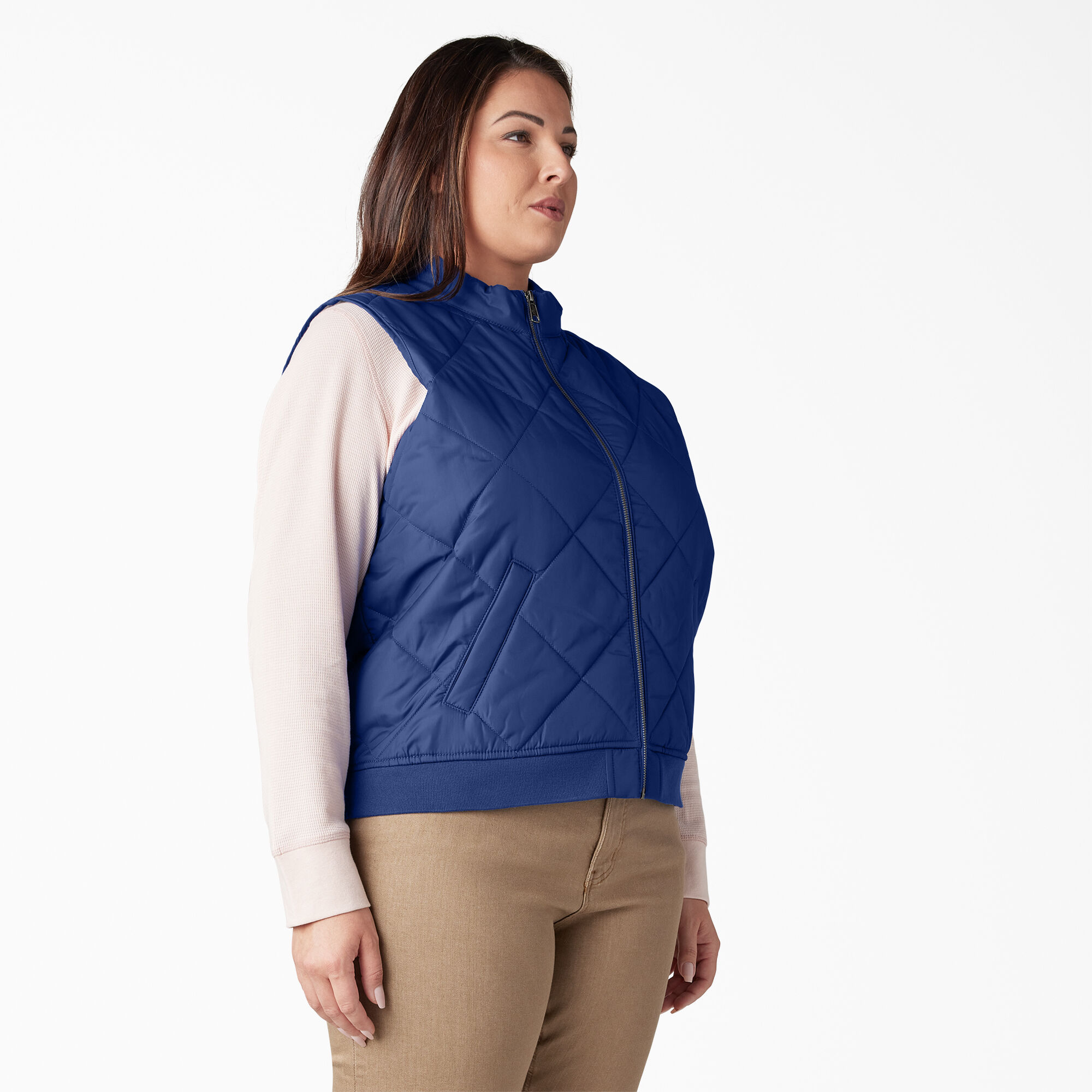 Women s Plus Quilted Vest Dickies US